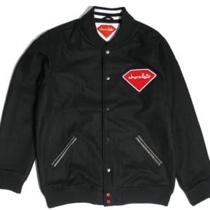 Diamond X Chocolate colab varsity jacket- size L